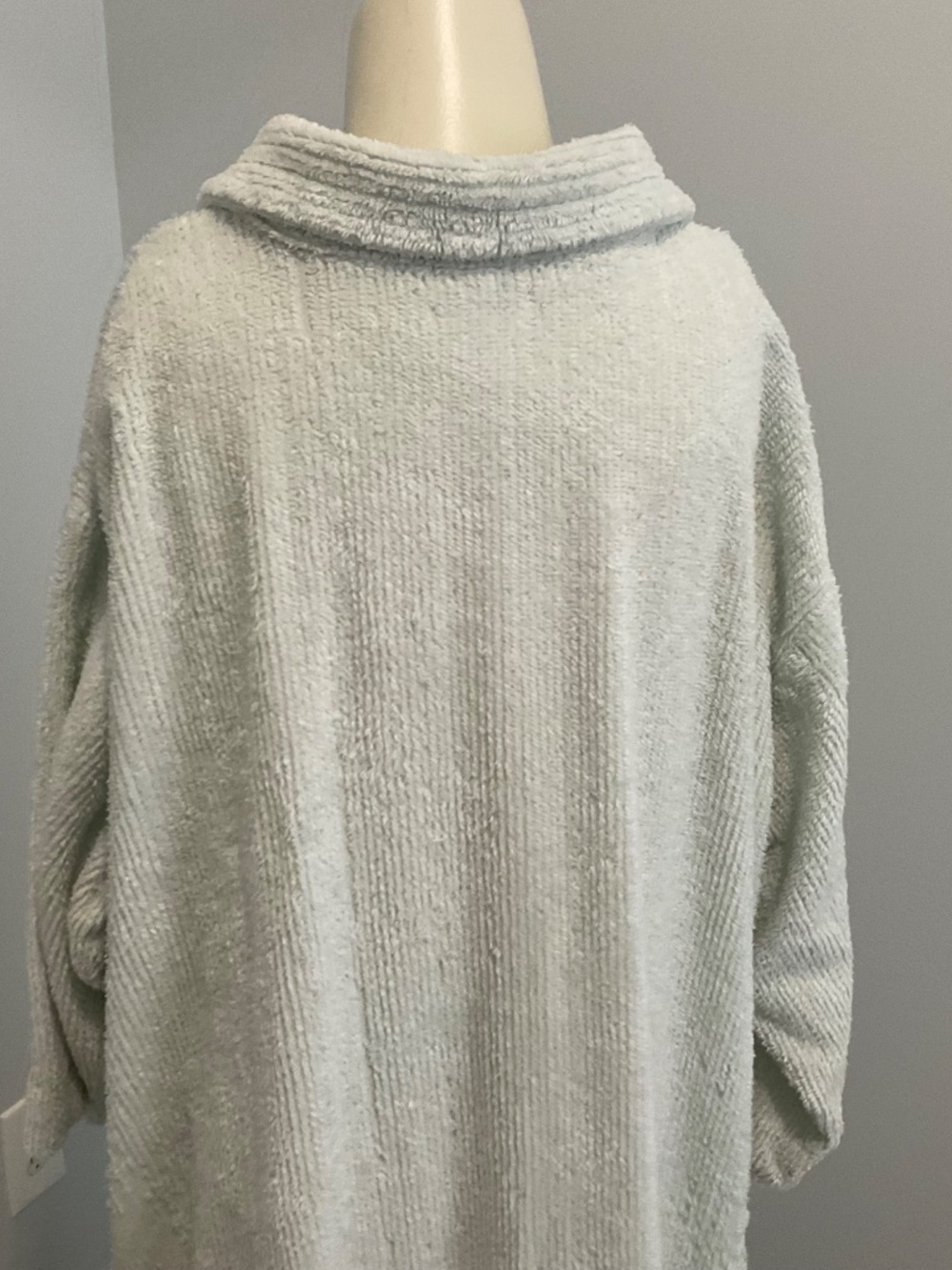 Chenille robe,green. 3X - Picture 7 of 10